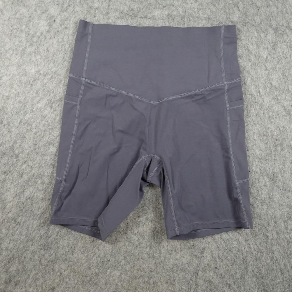 Halara Shorts Women Medium Purple UltraSculpt High Waist Tummy Control Pocket